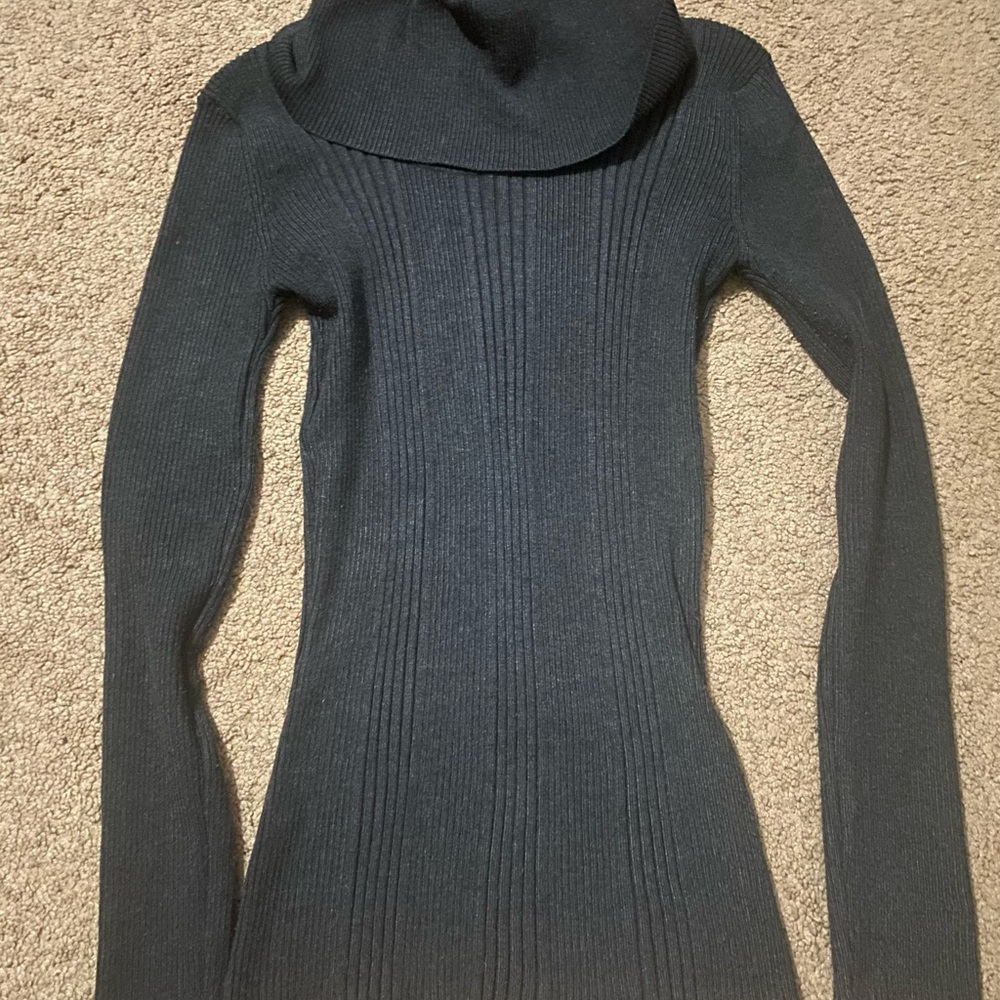 Sophisticated charcoal Turtleneck Sweater